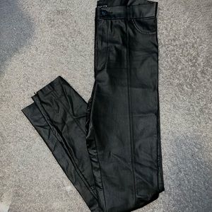 Black Pleather Zara Pants